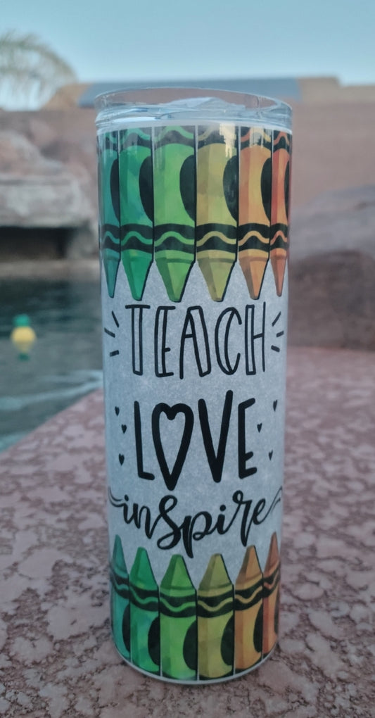 Teacher, teacher gift, teach love inspire