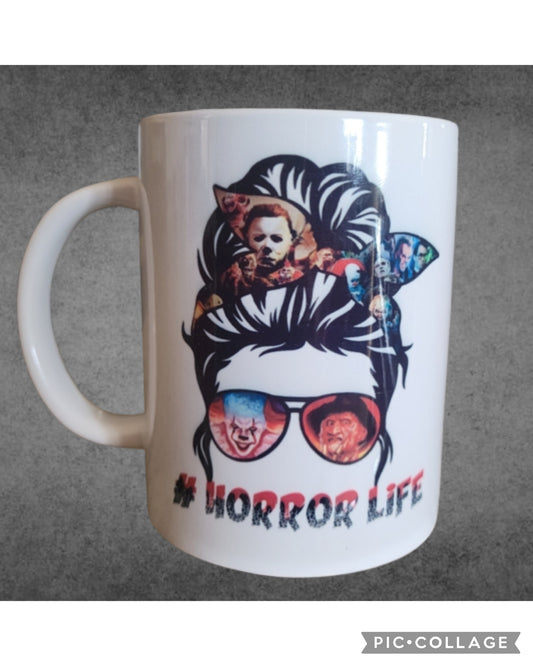 Horror life mug